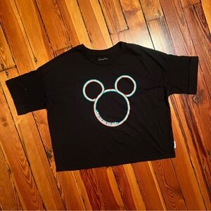 Disney Monorail Mickey Mouse Ears Crop Tol